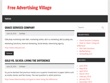 Tablet Screenshot of freeadvertisingvillage.com